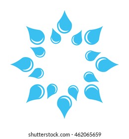 water drop isolated icon vector illustration design