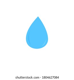 Water drop isolated on white background. 
