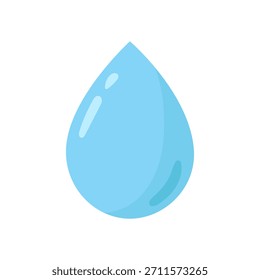 Water drop isolated on white background