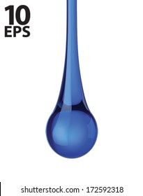 Water drop, isolated. Vector illustration