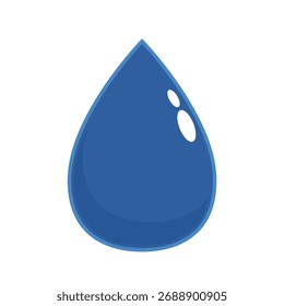 Water drop isolated vector. illustration vector graphic of water drop.