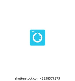 water drop laundry vector illustration