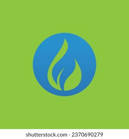 water drop and leaf logo 