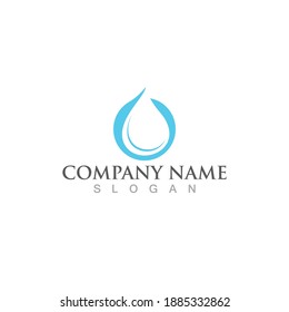 Diseño de ilustraciones vectoriales de plantillas de logotipos de hoja de agua