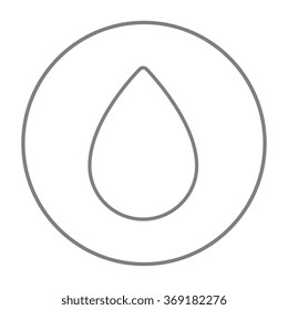 Icono de línea de caída de agua.