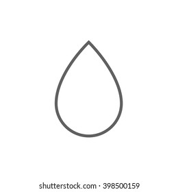 Water Drop Line Icon.