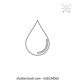 Water Drop Line Icon