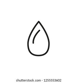 Water drop line icon. Blob, fresh water, rain. Water concept. Can be used for topics like ecology, nature, liquid