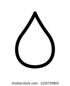 Water Drop line icon vector isolated on white