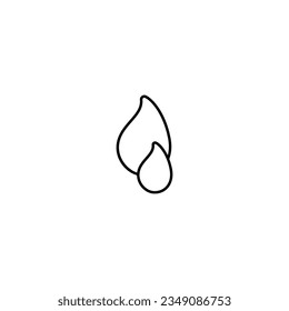 Water drop line icon vector design