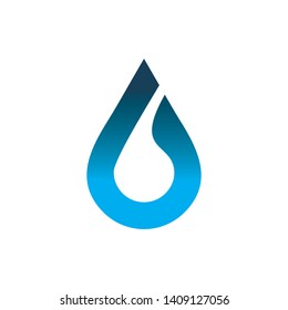 water drop line logo design color