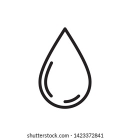 Water drop, linear vector icon.