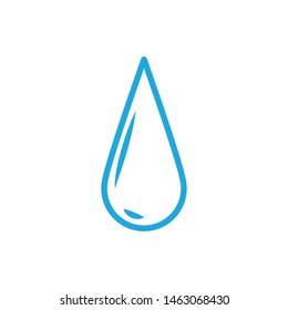 Water drop, linear vector icon