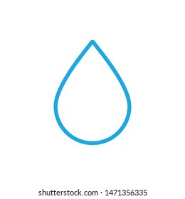 Water drop, linear vector icon