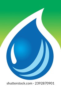 water drop liquid ecology logo