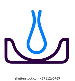 Água gota ícone líquido vetor ilustração
