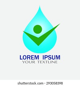 Water drop logo