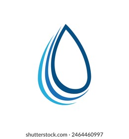 water drop logo abstract symbol