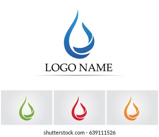 Water Drop Logo Blue Stock Vector (Royalty Free) 639111526