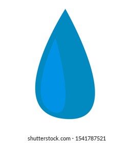 Water drop logo with blue background