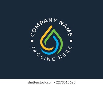 Símbolo de diseño del símbolo del concepto de la solapa de agua Elemento de diseño. Aqua, Droplet, Plumbing, Plumber, Logotipo de Limpieza. Plantilla de ilustración de vector