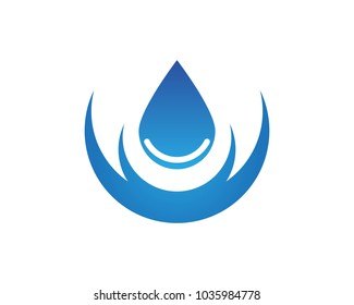 Water drop logo design
