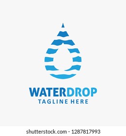 Water drop logo design