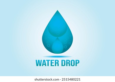 Conception logo goutte d'eau. Goutte d'eau.