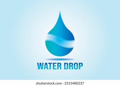 Conception logo goutte d'eau. Goutte d'eau.