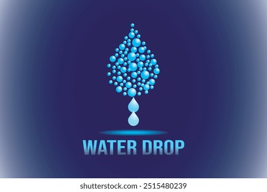 Conception logo goutte d'eau. Goutte d'eau.