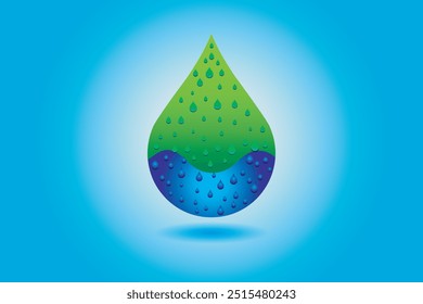 Water drop logo design. Water drop.