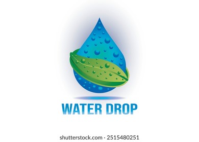 Water drop logo design. Water drop.