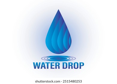 Conception logo goutte d'eau. Goutte d'eau.