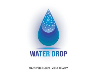 Conception logo goutte d'eau. Goutte d'eau.
