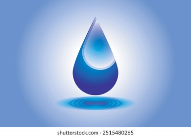 Diseño del logotipo de la gota de agua. Gota de agua.