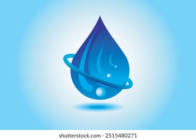 Projeto do logotipo de gota de água. Gota de água.