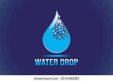 Water drop logo design. Water drop.