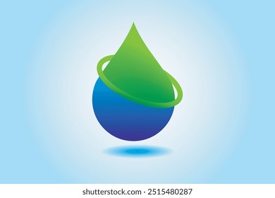 Conception logo goutte d'eau. Goutte d'eau.