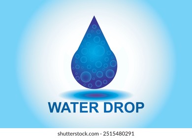 Water drop logo design. Water drop.