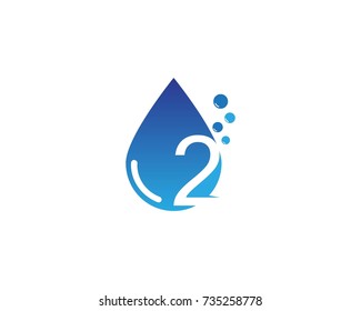 Water drop logo design 