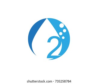 Water drop logo design 