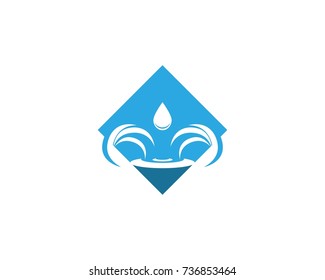 Water drop logo design