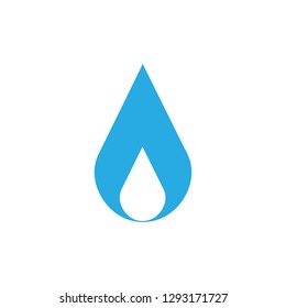 water drop logo design element, vector illustration isolated on white background.