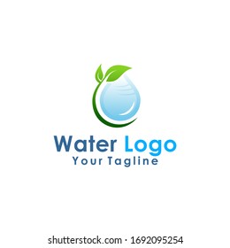 water drop logo design element vector illustration icon droplet energy nature