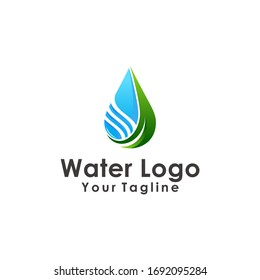 water drop logo design element vector illustration icon droplet energy nature
