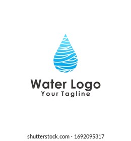 water drop logo design element vector illustration icon droplet energy nature