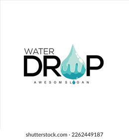water drop logo design gradient color