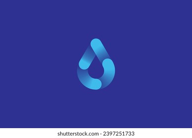Water drop logo design icon vector template