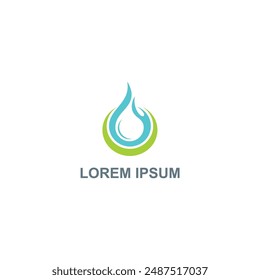 water drop logo design icon