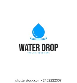 Water drop logo design illustration idea